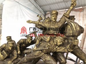 广西来宾红色革命主题雕塑